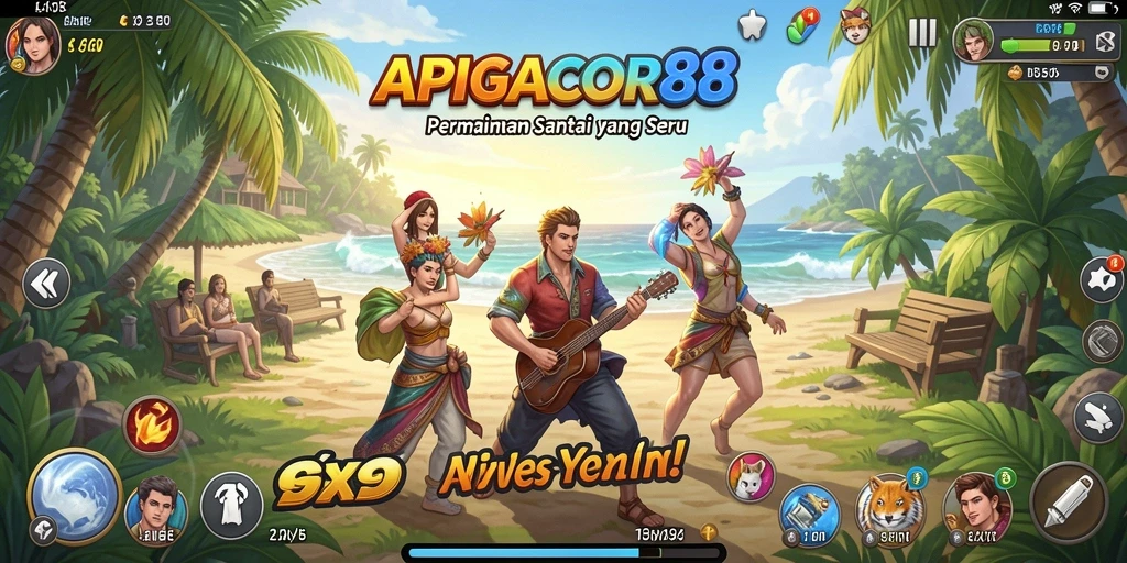 Tampilan gameplay seru di APIGACOR88 dengan berbagai tantangan menarik.