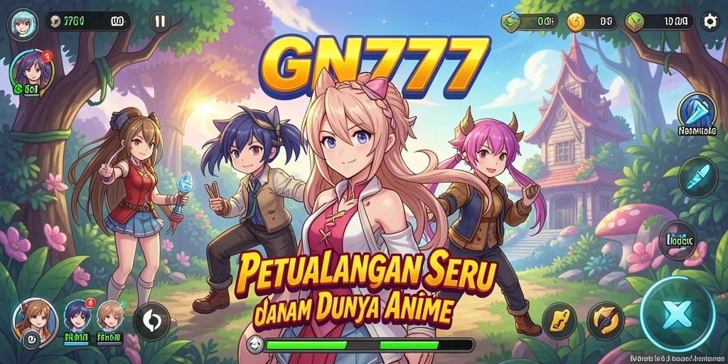 Screeshot gameplay GN777 menampilkan aksi seru dan karakter Anime ikonik.
