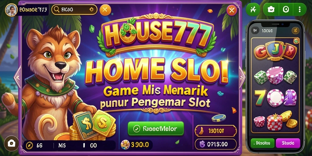 Tampilan gameplay slot yang menegangkan di HOUSE777.