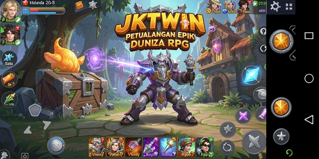 Gameplay seru JKTWIN yang penuh petualangan RPG.