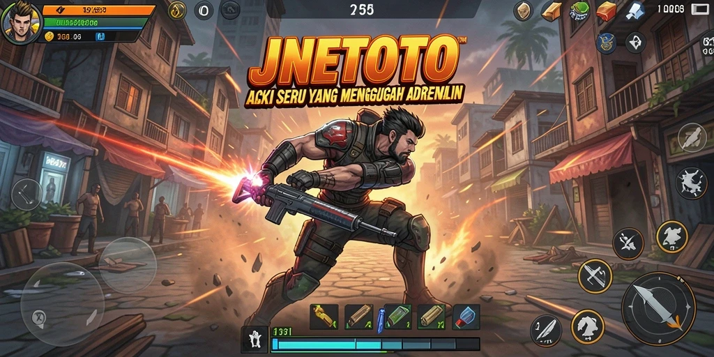 Screenshot gameplay menampilkan aksi seru di JNETOTO.