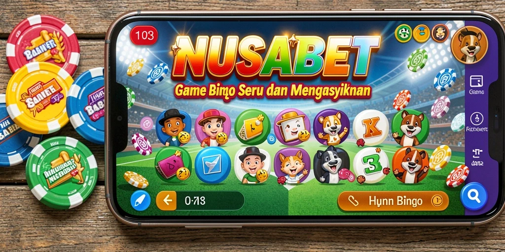 Tampilan gameplay Bingo yang menarik dan interaktif dari NUSABET.