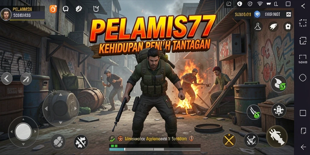 Screenshot gameplay PELAMIS77 yang penuh dengan interaksi dan kreativitas.
