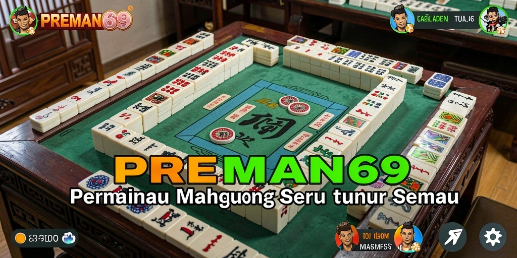 Tampilan gameplay Mahjong seru di PREMAN69.
