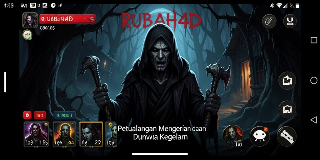 Tampilan gameplay RUBAH4D yang menakutkan dan penuh suspense.