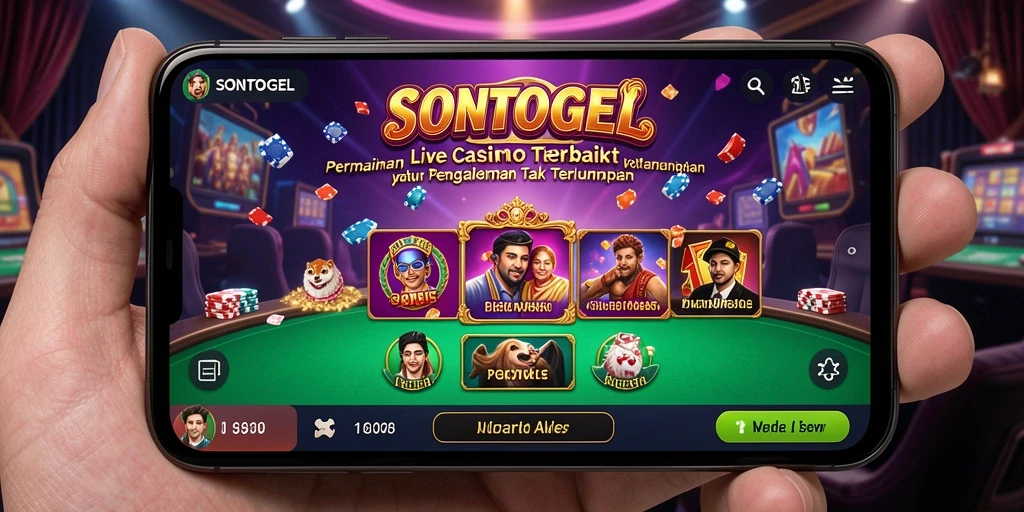 Tangkapan layar gameplay <strong>SONTOGEL</strong> menampilkan dealer langsung dan meja permainan yang menarik.