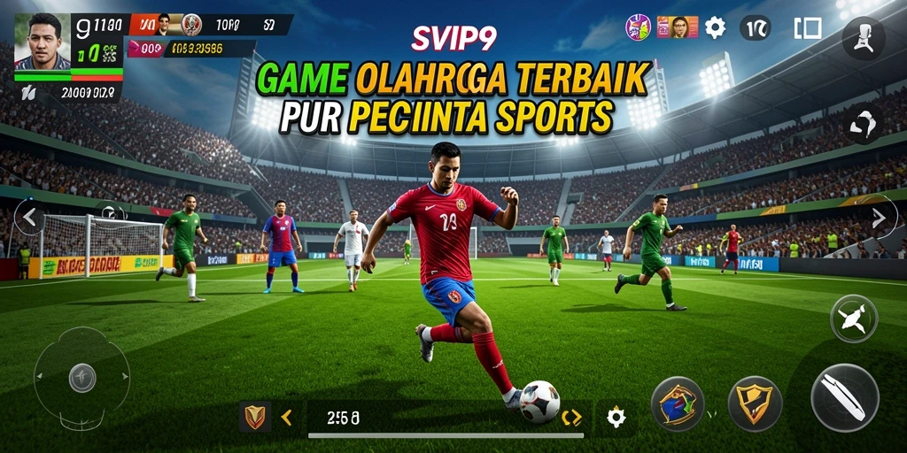 Tampilan gameplay yang mendebarkan di SVIP9 dengan aksi olahraga yang nyata.