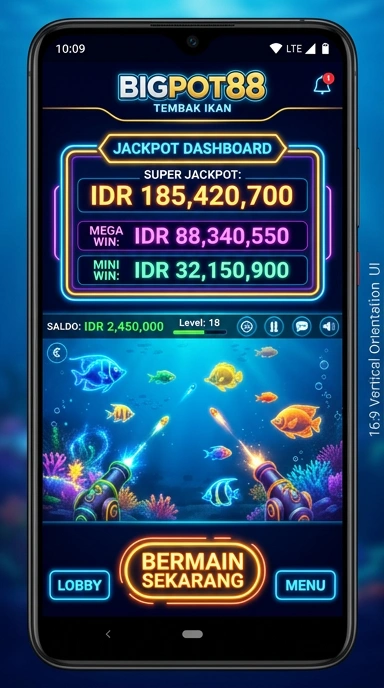 Tampilan antarmuka pengguna aplikasi bigpot88 yang menarik.